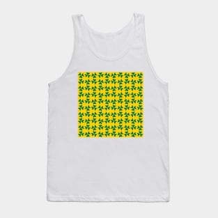 Pattern of Shamrocks Clover in Green Color Tank Top